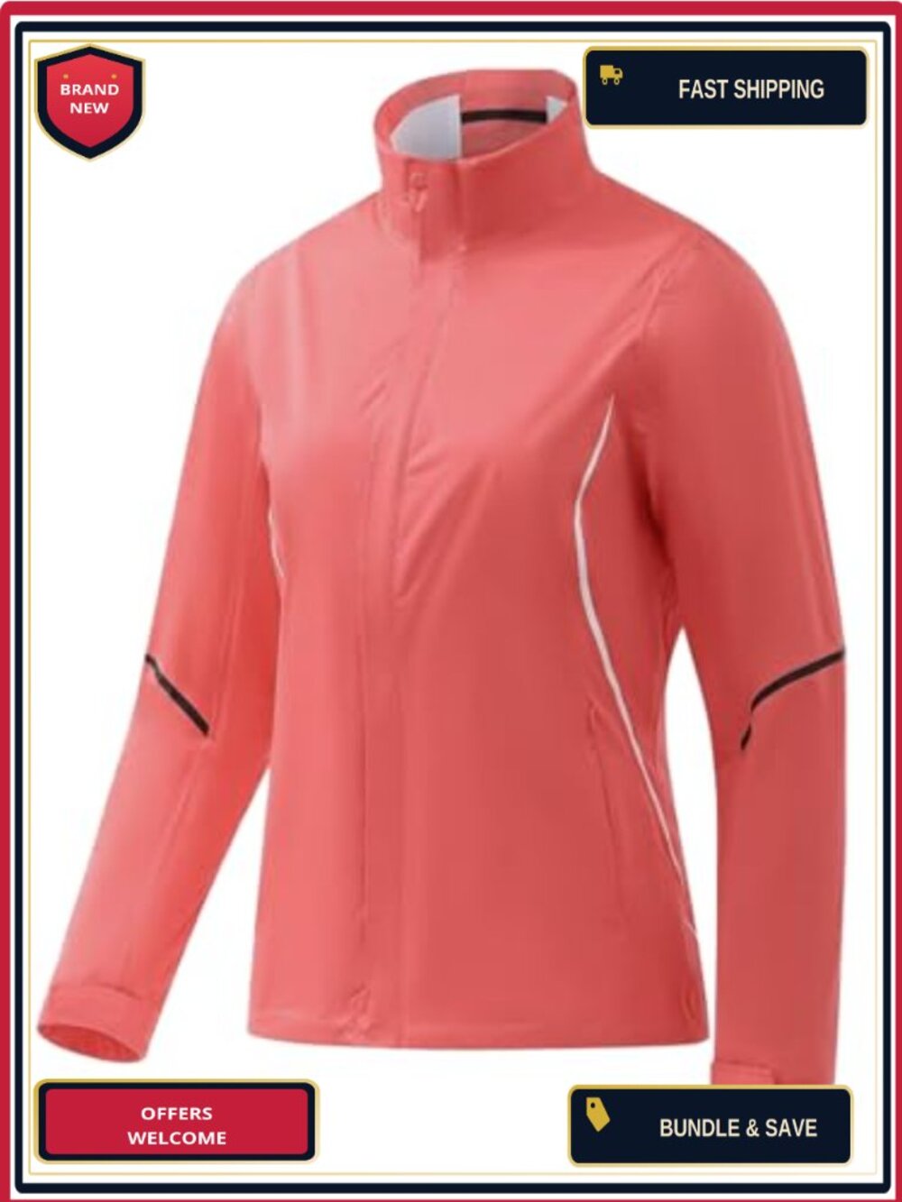 Women's Waterproof Golf Rain Jacket Lightweight Stretch 20K